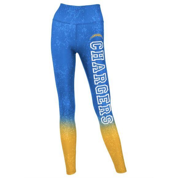 Zubaz NFL Team Apparel San Diego Chargers Distressed Gradient Leggings, size M - Picture 9 of 10